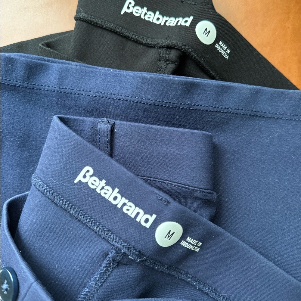 Betabrand Black and Navy Pant Bundle - Picture 2 of 4